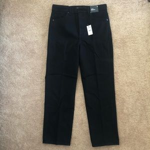 Express Straight Leg Super High Rise Jeans